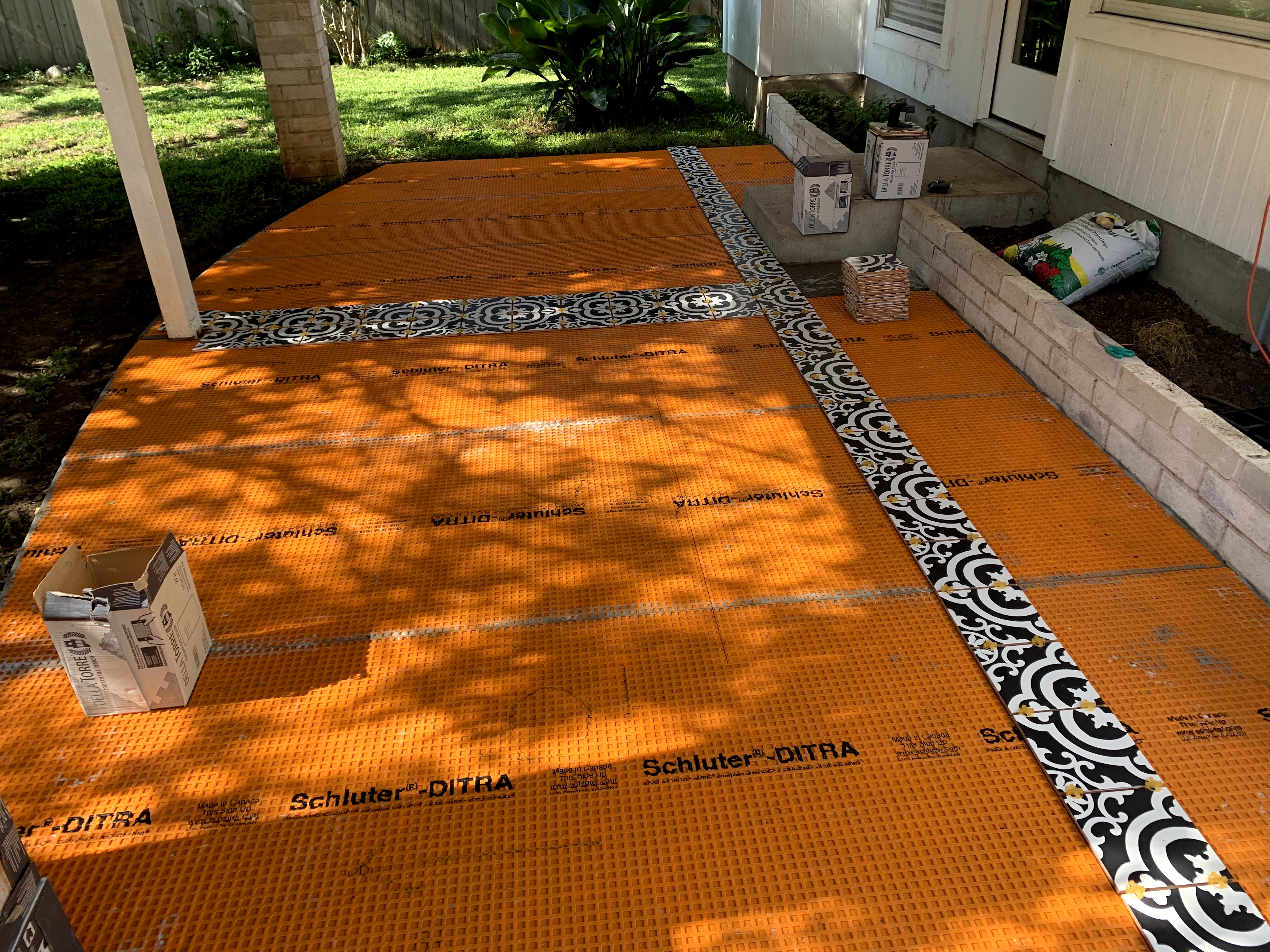 How to Tile a Patio Art Tile & Renovation